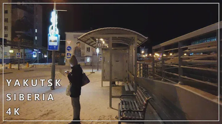 [4k] 야쿠츠크 공항에서 AZIMUT 호텔까지 가는 길 l From Yakutsk Airport to AZIMUT Hotel, Yakutsk, Sakha, Siberia